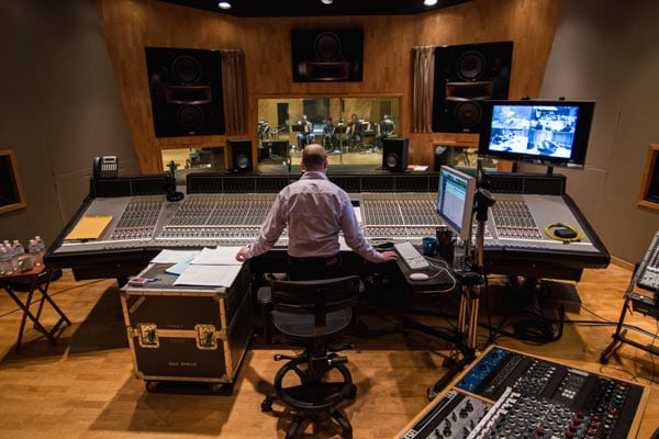 Music Producer Dan Rudin Big Band Recording session